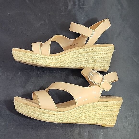 STYLE &CO ANKLE STRAP ADJUSTABLE BUCKLE ROUND TOE SLIP-ON WOMEN"S SANDAL - Picture 7 of 14